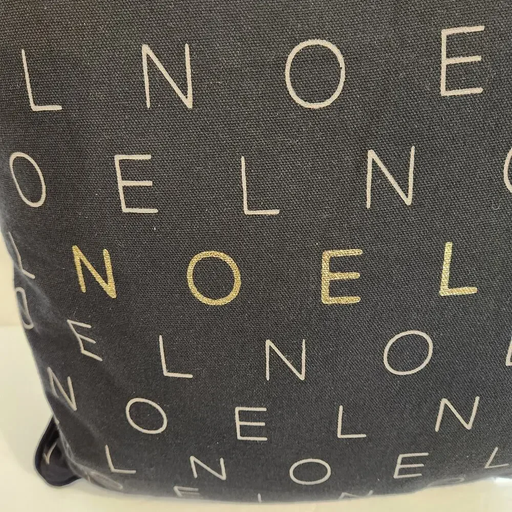 PLACE & TIME JOANN FABRICS Black Gold Modern Text 